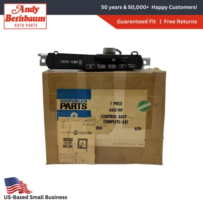 1971-1973 Chrysler Automatic A/C Heater Temperature Control Assembly 3431197 NOS - Image 1 of 4