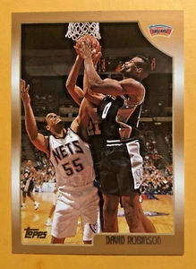 DAVID ROBINSON #50 1998-99 Topps Basketball Card #170 San Antonio Spurs #156 - Picture 1 of 3