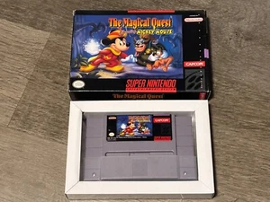 Juego The Magical Quest Starring Mickey Mouse Super Nintendo Snes + Caja Auténtico - Imagen 1 de 8