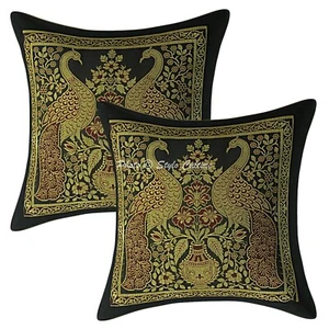 Brocade Jacquard Floor Pillows Cases Bohemian Boho Room Decorative Cushion Cover - Picture 1 of 6