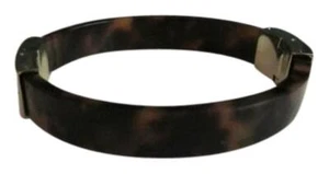 Nwt Michael Kors Exclusive Brown Tortoise Gold Tone Bangle Bracelet - Picture 1 of 5