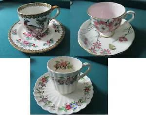 Coffee Cup Saucer F.Winkle /Pheasant -Copeland Spode- Royal Staffordshire Pick1^ - Picture 1 of 28