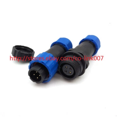 SD13 4pin Waterproof Connectors High voltage Power Connector AC/DC Current Plug - Image 1 of 4