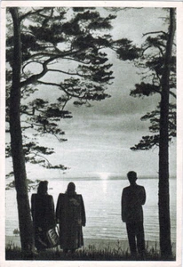 1950's Soviet photo card EVENING IN JURMALA, Latvian SSR  - Picture 1 of 2