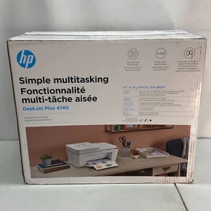 HP DeskJet Plus 4140 Wireless Color Inkjet All-In-One Printer, Scan, Copy & Fax - Picture 1 of 10