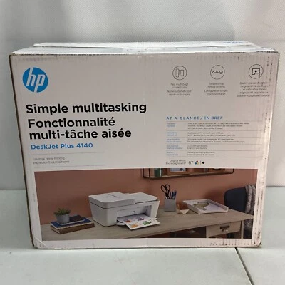 HP DeskJet Plus 4140 Wireless Color Inkjet All-In-One Printer, Scan, Copy & Fax - Image 1 of 4