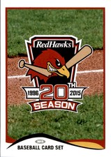 2015 Fargo-Moorhead RedHawks Team Issue #1 Logo Checklist - NM Baseball Card