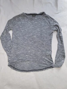 Vila Leichter Dünner Pullover, Blau Grau, Hinten Länger, Gr. XS - Bild 1 von 3