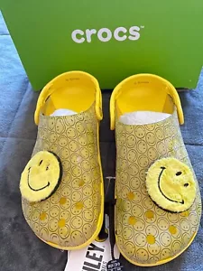 Zuecos translúcidos de colaboración CROCS X SMILEY para mujer 11/hombres 9 edición limitada - Imagen 1 de 9
