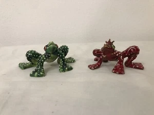 MORIGI MIRTA COPPIA DI RANE IN CERAMICA FATTE A MANO - Foto 1 di 23
