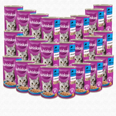 Whiskas Mit Thunfisch in Gelee 24x400 G Dose Feuchtfutter Für Katzen - Bild 1 von 4