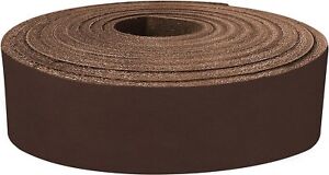 ELW 9-10 oz (3.6-4mm) Latigo Leather Straps Belt Grade 50" Cowhide Strips