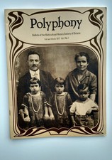 Polyphony Multicultural History Society Ontario Vol 1 No 1 Immigrants Genealogy