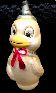 RARO ADORNO NAVIDAD VIDRIO MERCURIO DE CARLINI VINTAGE 5,5” PATO MARINERO ITALIA - Imagen 1 de 7
