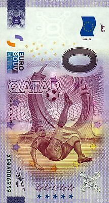 Null Euro Schein - 0 Euro Schein - Fussball-WM Qatar - Qatar 2022-QA • 4€