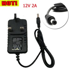 DC 12V 2A Power Supply Adapter Transformer Converter Charger LED Strip UK Plug