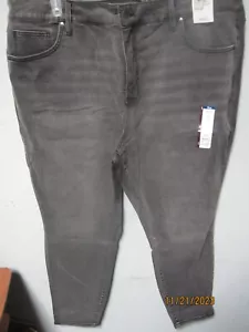 Terra & Sky Women's Skinny High Rise Grey Jeans Size 22W - Picture 1 of 3