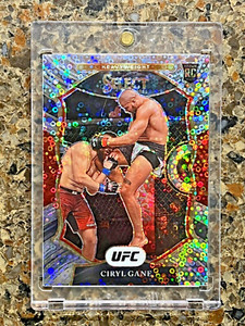 Ciryl Gane RC 2021 Panini Select UFC Concourse Disco Prizm Gem Mint Rookie Card