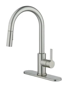 Better Homes & Gardens Pull Down Kitchen Faucet in Satin Nickel - Picture 1 of 11