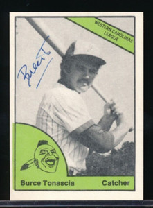 1978 TC Greenwood Braves Bruce Tonascia #0350 signed auto autograph