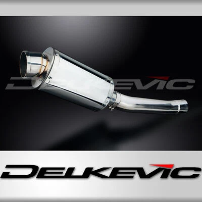 Yamaha YZFR6 YZF-R6S 2003-2009 Kit de silenciador de escape ovalado de acero inoxidable de 9" Foto 1 de 4