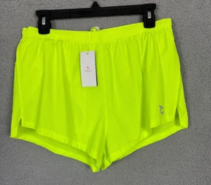 Baleaf Mens Hi-Visability Running / Workout Shorts Key pocket Yellow Medium NWTs - Picture 1 of 9