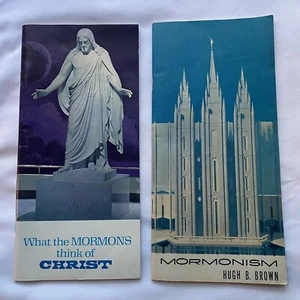 What The Mormons Think Of Christ + Mormonism Hugh B Brown Booklets Pamphlets (2) - Picture 1 of 9