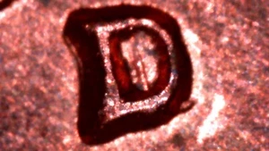 1960 D/D Lincoln Cent Red BU from Denver Mint Bag WIDE RPM #26 - FREE Shipping - Picture 1 of 3