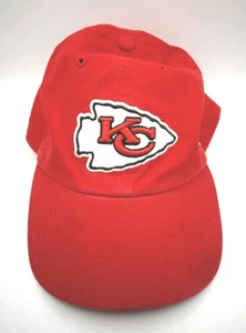 NFL Kansas City Chiefs LOGO Strapback Cap Hat '47 Brand Red - Picture 1 of 6