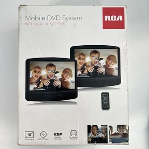RCA DRC79108 10 inch Dual Screen Mobile DVD System Portable Player Car Headrest - Picture 1 of 9