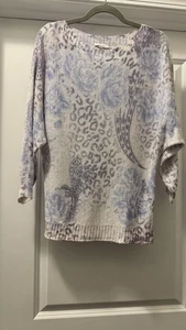 sioni sweater M multi color  acrylic/polyester NWOT - Picture 1 of 7