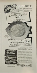 1941 Chicken of the Sea Tuna Vintage Ad 14 x 5 Surprise your guests - Picture 1 of 2