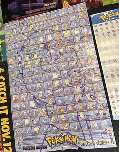 Pokemon Coleccionista Raro PÓSTER DE COLECCIÓN GameBoy Nintendo Guía Perfecta Rojo Azul Amarillo - Imagen 1 de 1