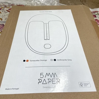 Dekorative Wandmaske 5 mm Papier Keramik - Terrakotta Orange - Bild 1 von 4