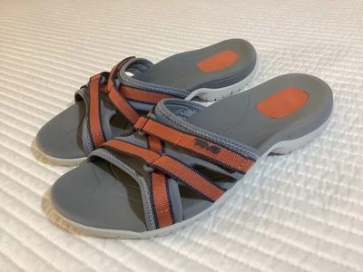 Sandalias para mujer Teva Tirra ajustables deslizables coral/grises talla 6 NUEVAS Foto 1 de 4