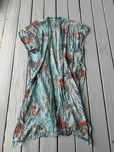 Aratta Silent Journey Kimono Top Womens Elegant Fish Print Glitter Boho - Picture 1 of 12