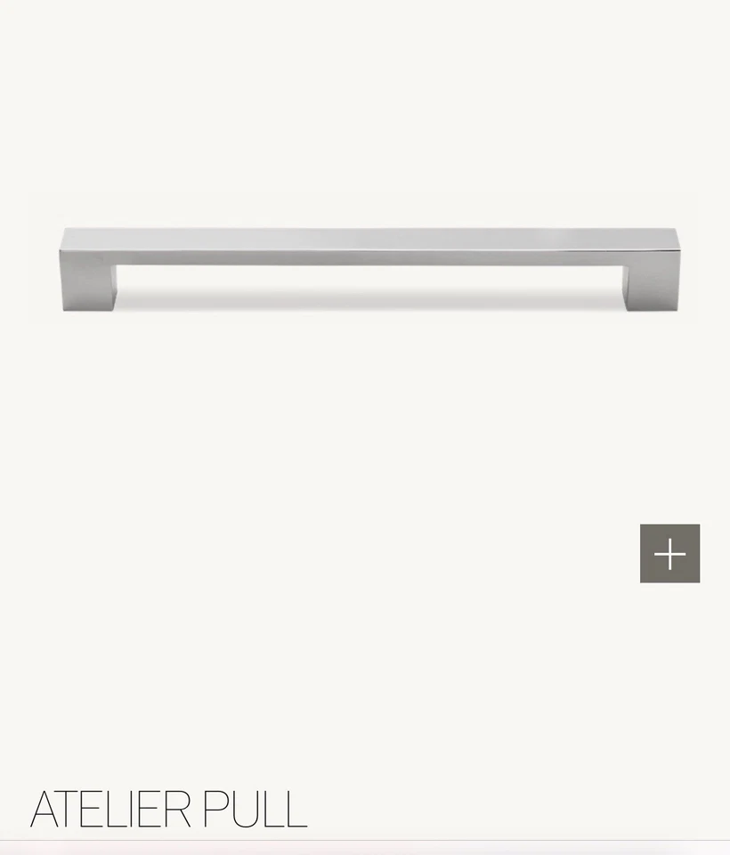 恢复硬件 ATELIER 18 英寸橱柜拉抛光镍 — 第 1/1 张图片