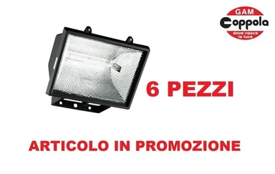 FARO PER ESTERNO FARETTO IP 55 PER LAMPADA ALOGENA O LED KIT 6 PEZZI IN OFFERTA - Immagine 1 di 3