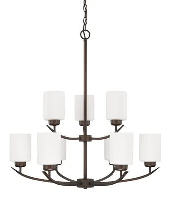 Candelabro de pilar Capital Lighting 415291-338 bronce Dixon 9 luces 28" W Foto 1 de 4