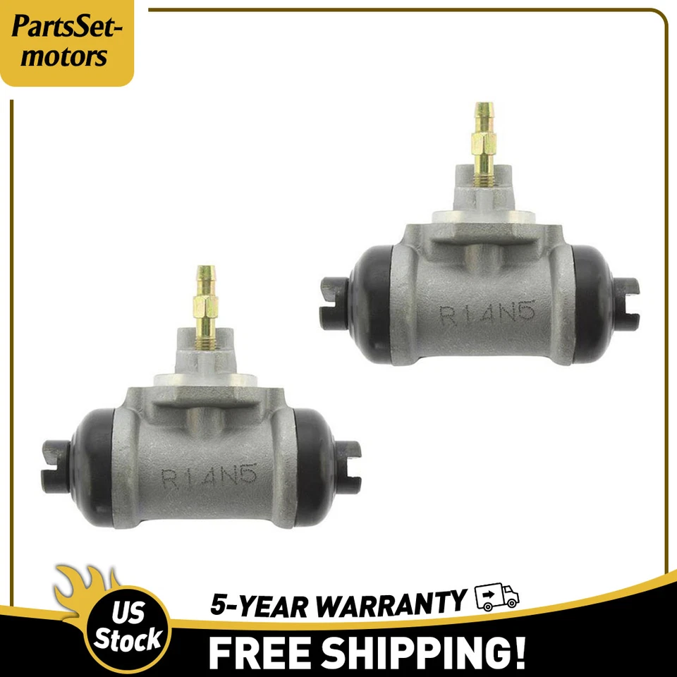 Se adapta a Nissan D21 1988-1994 tracción trasera cilindro de rueda de freno de tambor 2 piezas Foto 1 de 3