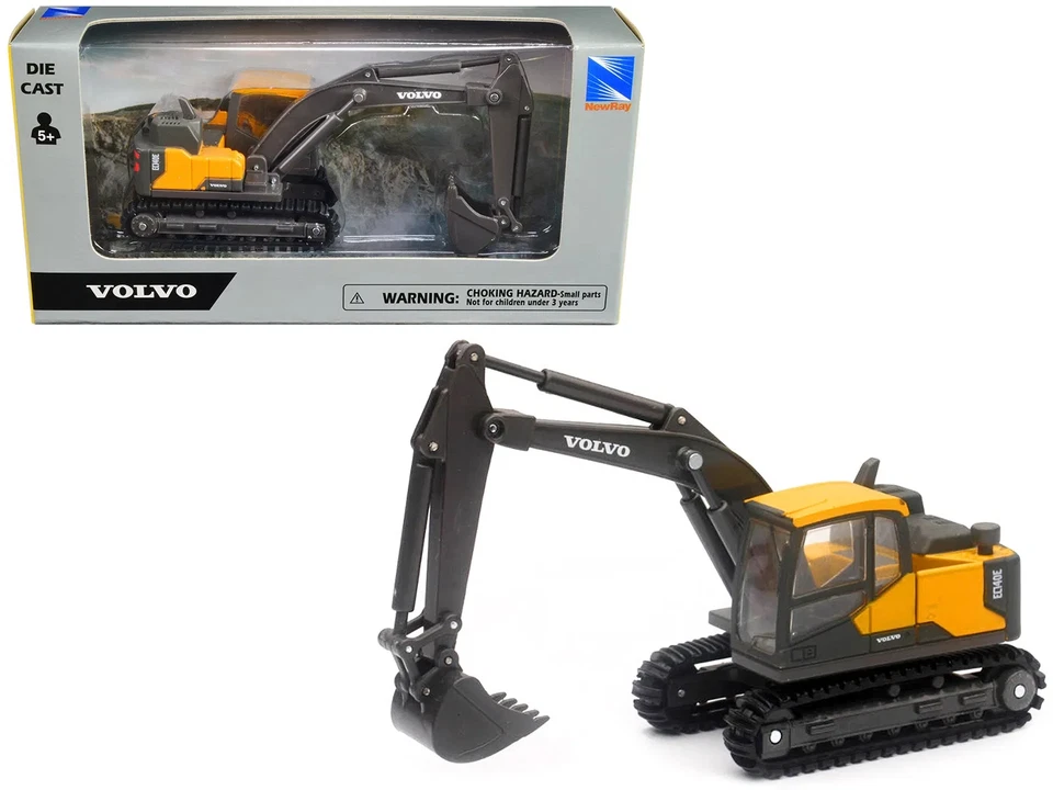 Volvo EC140E Track-Type Excavator Yellow Diecast Model by New Ray - Image 1 of 1