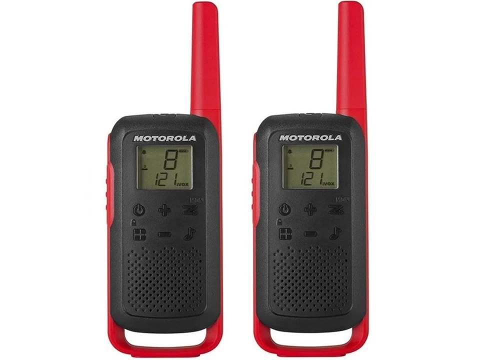 MOTOROLA TALKABOUT T62 TWINPACK ROT PMR446 LIZENZFREI BIS ZU 8 KM REICHWEITE !! - Bild 1 von 3