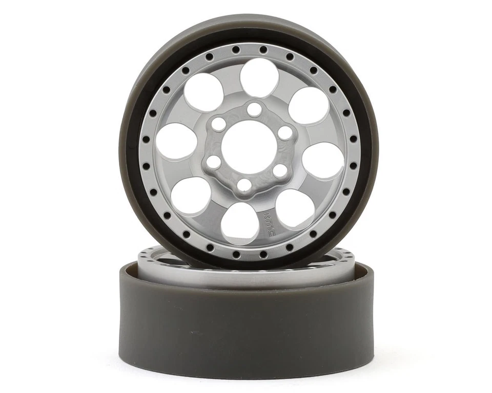 Vanquish Products KMC KM237 Riot 1.9" Beadlock Crawler Wheels (Clear Anodized) - Image 1 of 4