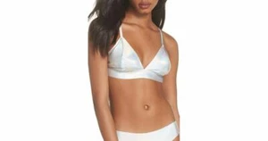 Neu Sam Edelman Damen Meerjungfrau Bralette, Metallic Silber, Small - Bild 1 von 1