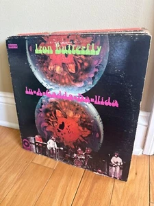 IRON BUTTERFLY IN A GADDA DA VIDA VINYL LP 1968 ATCO TECORD LABEL VG - Picture 1 of 2