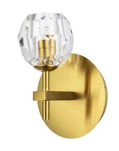 MODERN CRYSTAL WALL SCONCE FOR FOYER DINING ROOM BEDROOM BATHROOM LIGHT FIXTURE - Picture 1 of 5