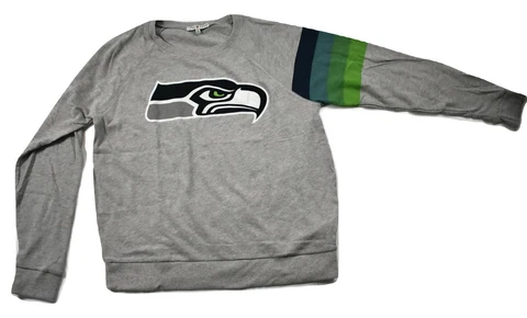 Junk Food NFL Womens Seattle Seahawks Pullover Gray Sweater New M Cover