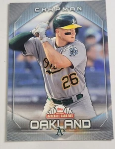 Tarjeta de béisbol Matt Chapman Topps 2020 día nacional #20 Oakland A's tercera base MLB - Imagen 1 de 2