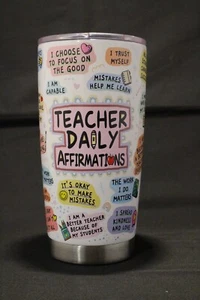 Teacher Appreciation Gift 20oz Insulated Cup with Lid Stainless Steel - Picture 1 of 4