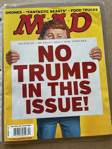 +++ MAD Magazine #544 No Trump In This Issue!  April 2017 Very Good Ship incl Cover